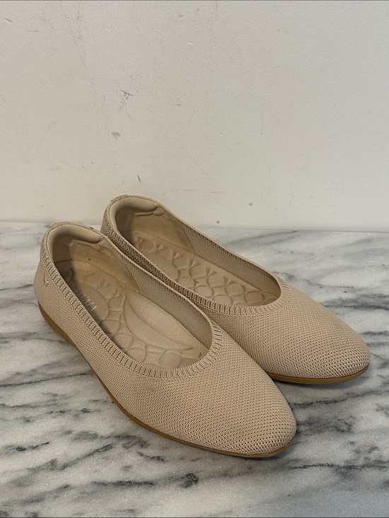 Vivaia Shoes - VIVAIA Women's Beige Knit Ballet Flats size 37.5